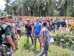 PTPN 2 Halau Warga yang Berusaha Stop Pembuatan Parit Isolasi