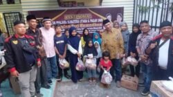 Jelang Idul Fitri, DPD LSM Penjara Sumut & Anggota DPR RI Bagi Ratusan Paket Sembako