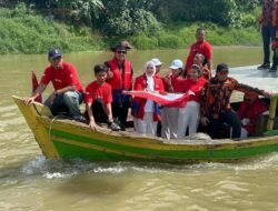 Agenda Tahunan HUT RI, PAC PP Stabat Gelar Lomba Sampan Tradisional