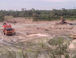 Diduga Ilegal dan Dibackup Aparat, Galian C Milik Eks Kades di Langkat Tetap Eksis