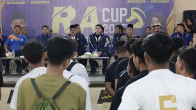 Meriahkan HUT NasDem ke-14, Ricky Anthony Buka Turnamen Voly RACUP 2025
